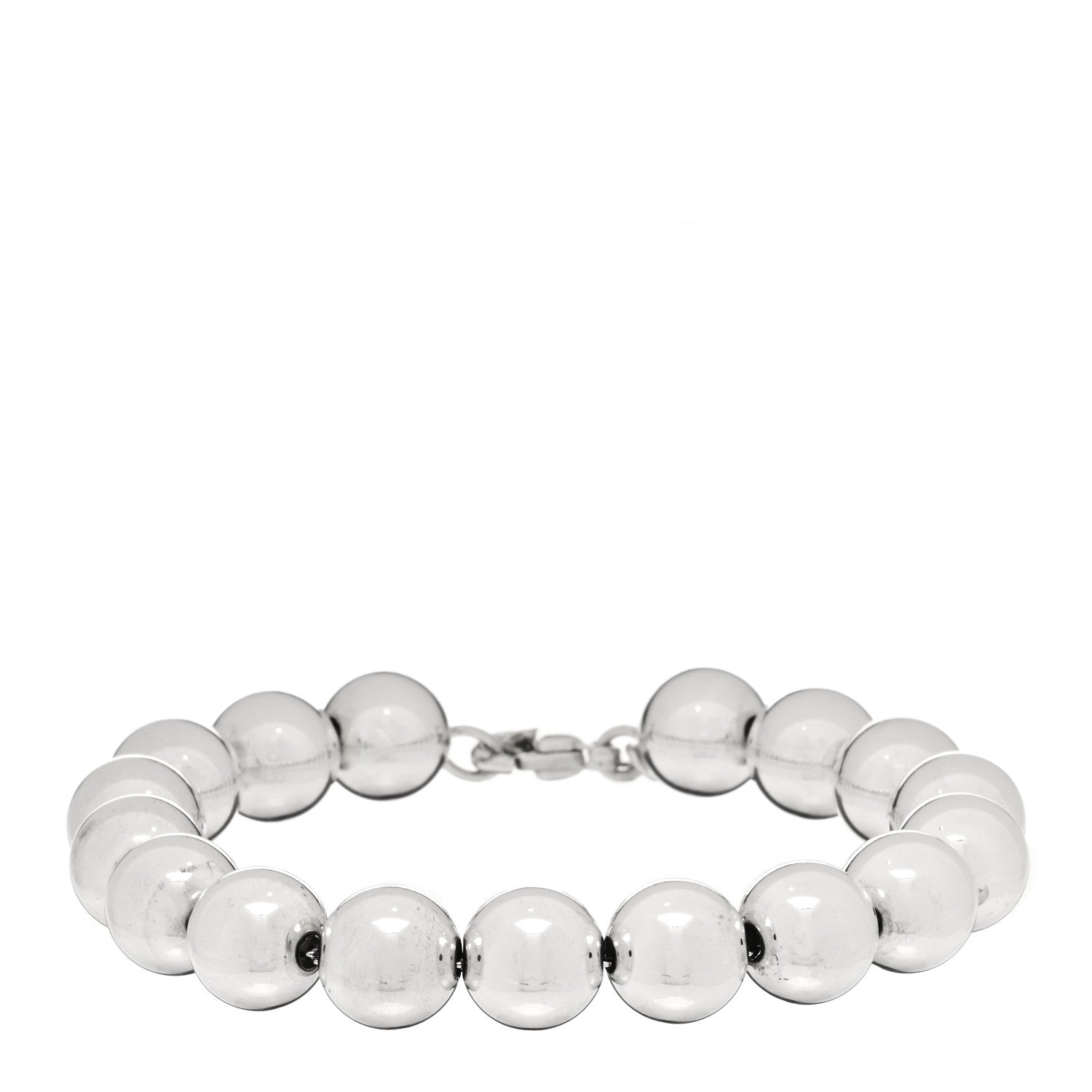 Tiffany Sterling Silver 10mm HardWear Ball Bracelet 1 of 3