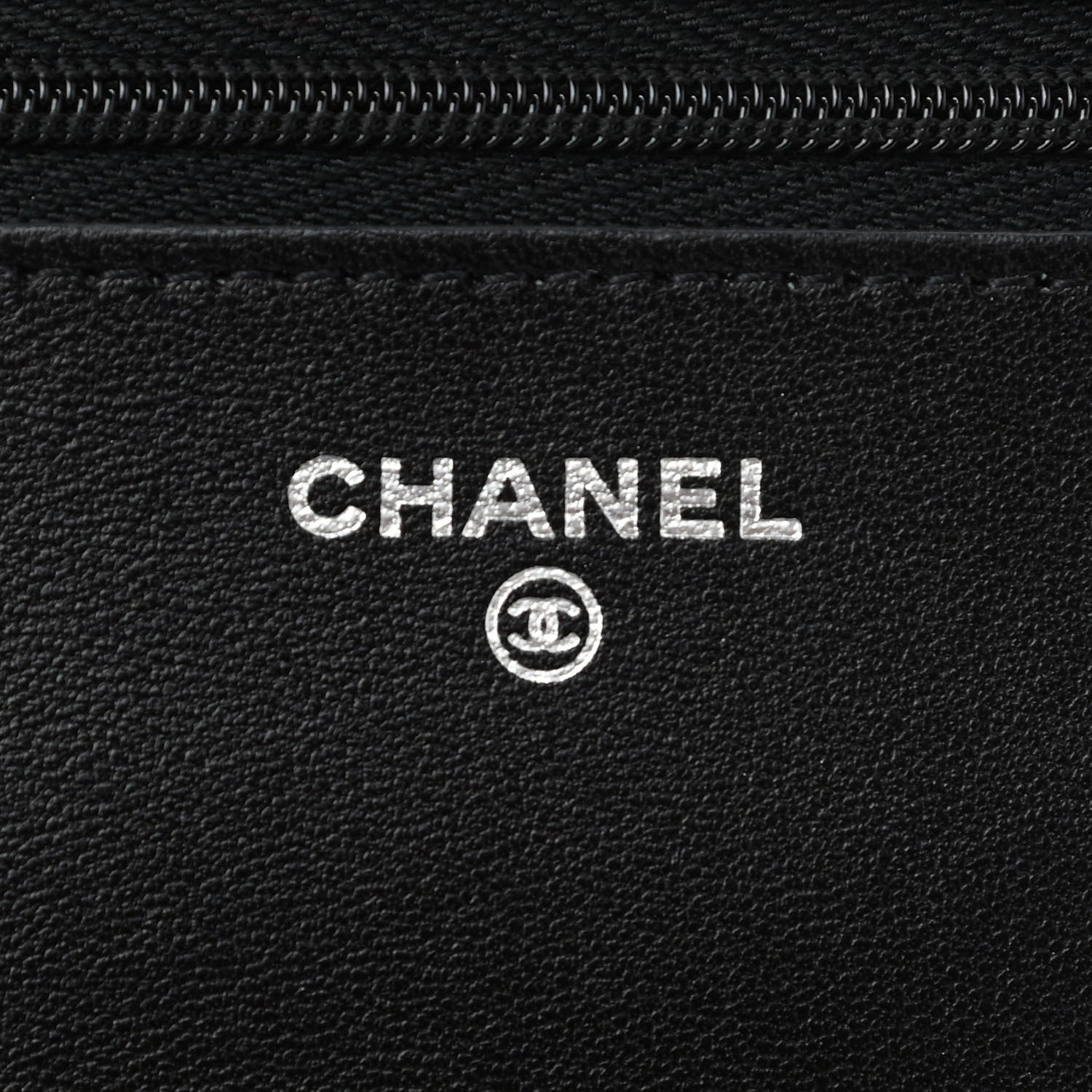 Chanel Lambskin Quilted Wallet On Chain WOC So Black 8 of 12