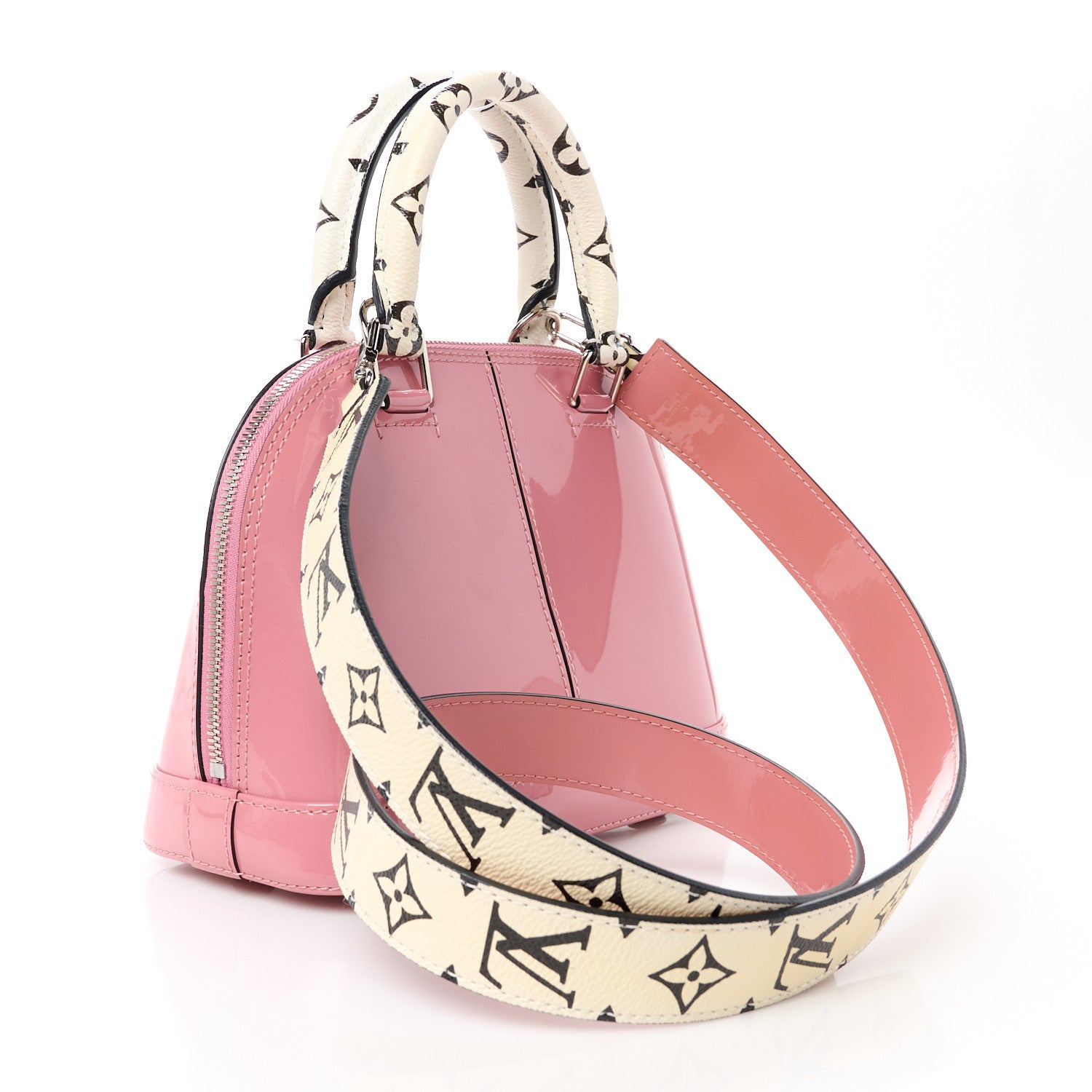 Louis Vuitton Patent Monogram Alma BB Rose Blush 3 of 11