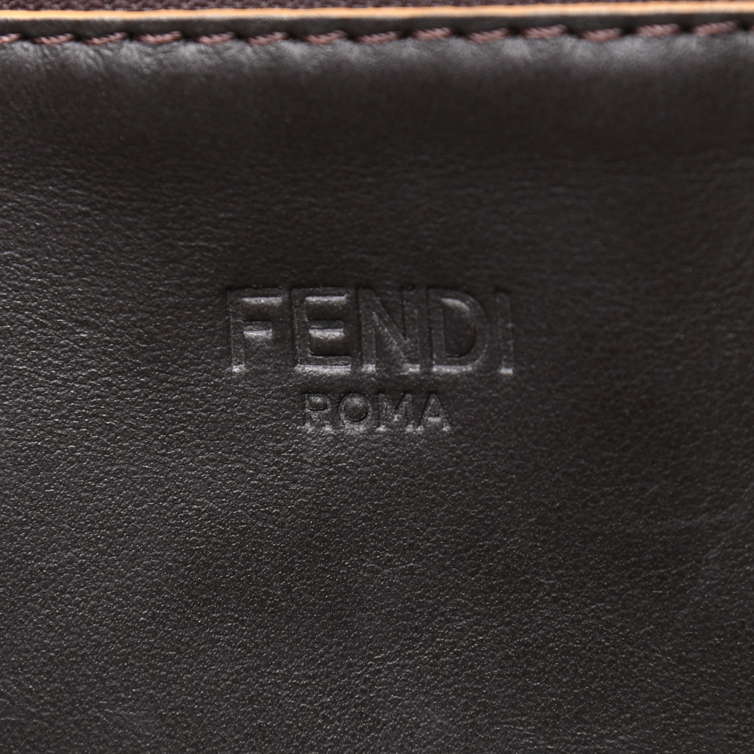 Fendi Canvas Striped Shopping Tote Yellow 6 of 13