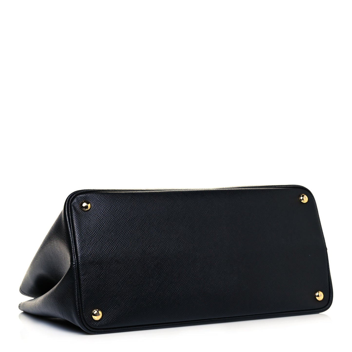 Saffiano Cuir Large Double Bag Black Fuoco