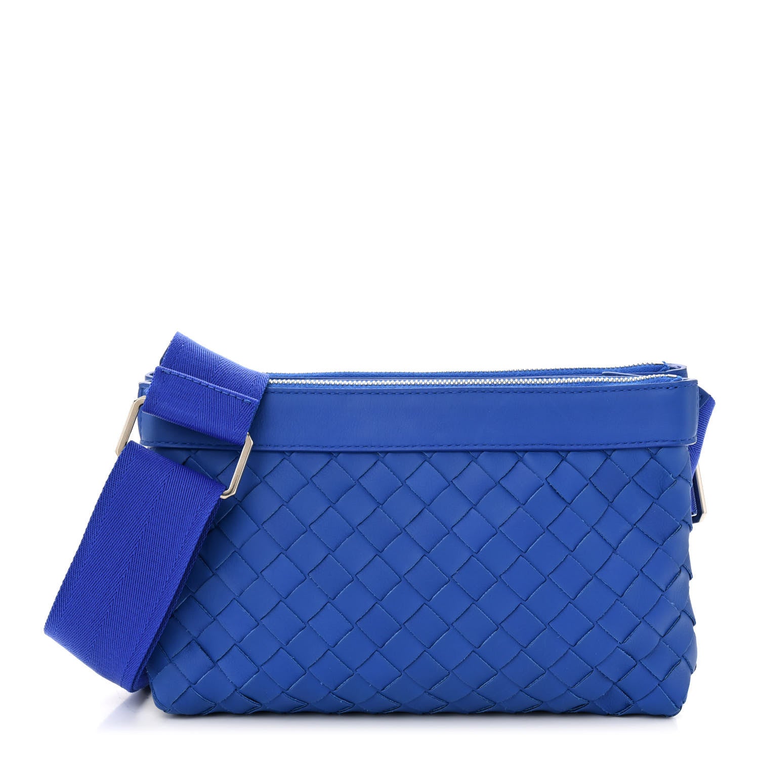 Bottega Veneta Nappa Intrecciato Duo Bag Cobalt 1 of 11