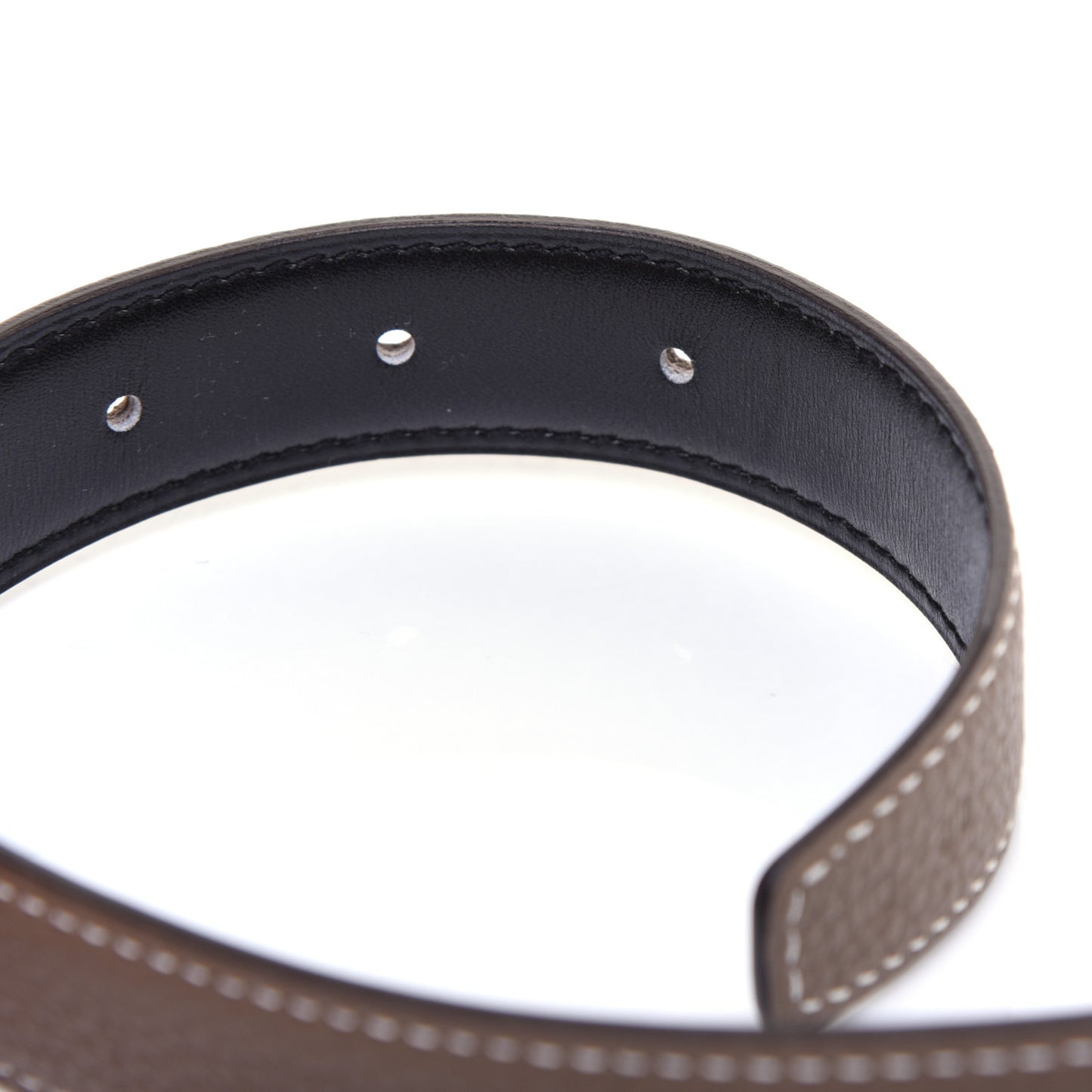 Togo Box 24mm Sydney Belt 80 Etoupe Black