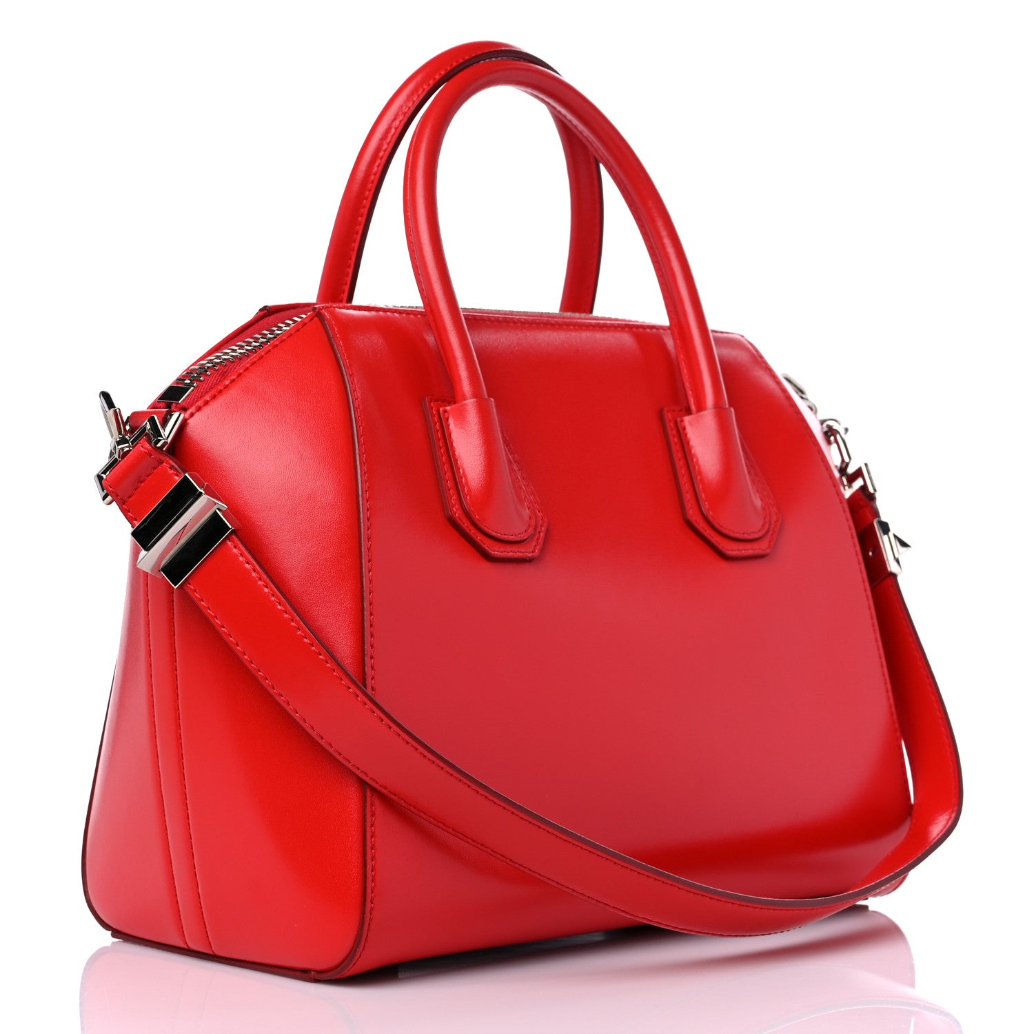 Givenchy Shiny Lord Calfskin Small Antigona Medium Red 3 of 9