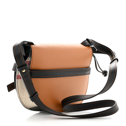 Loewe Calfskin Felt Small Gate Crossbody Bag Amber Black Multicolor 3 of 10