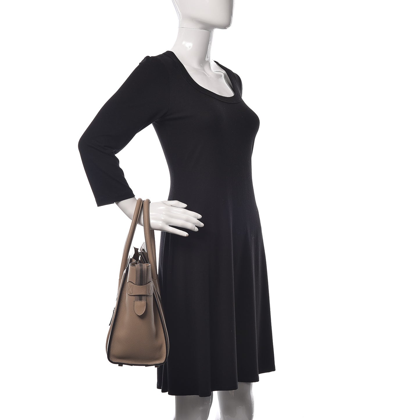 Drummed Calfskin Micro Luggage Dune