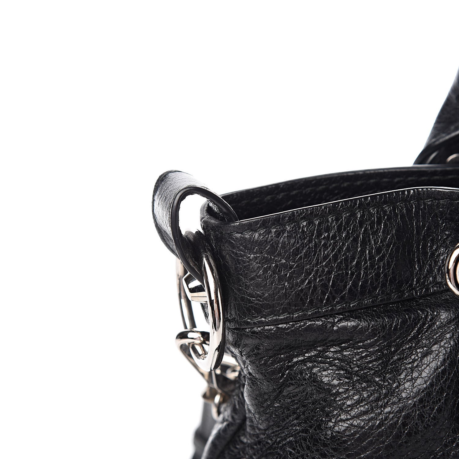 Balenciaga Agneau Classic Silver Hardware Town Black 10 of 16