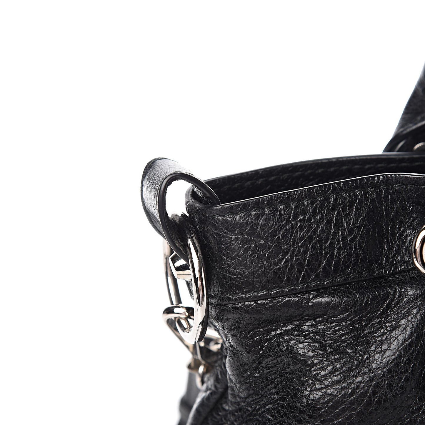 Agneau Classic Silver Hardware Town Black