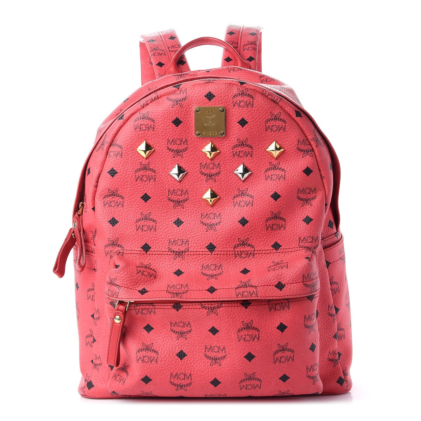 Visetos Medium Sprinkle Stud Stark Backpack Corail
