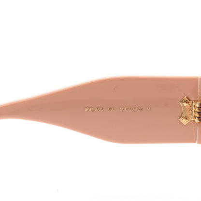 Gucci Acetate Frame Oval Sunglasses GG1463S Pink 6 of 7