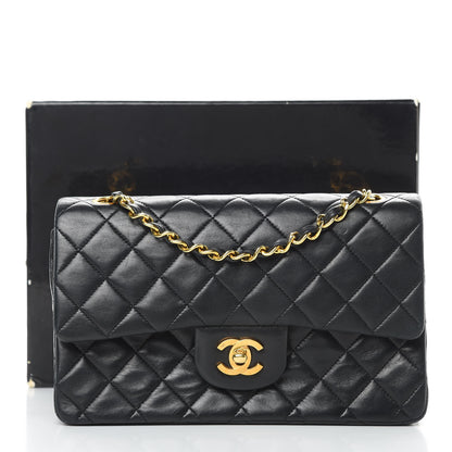 Chanel Lambskin Quilted Small Double Flap Black 19 of 19