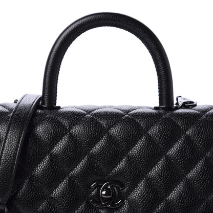 Chanel Caviar Quilted Mini Coco Handle Flap So Black 11 of 12