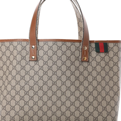 Gucci GG Plus Monogram Medium Signature Web Loop Tote Brown 8 of 13
