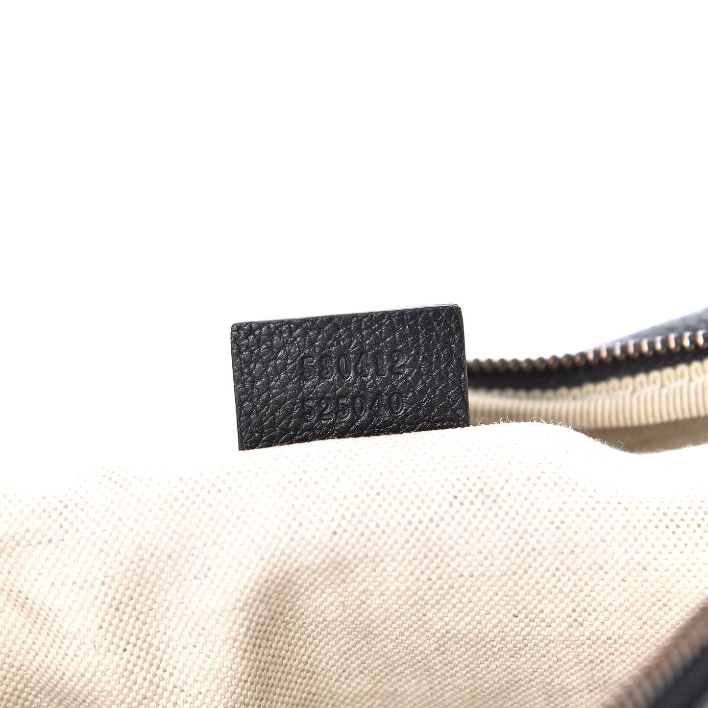Grained Calfskin Logo Belt Bag Black