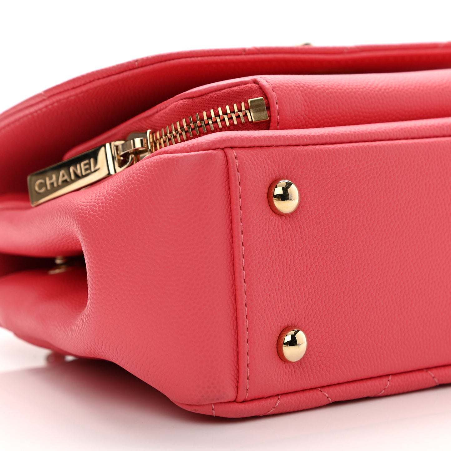 Caviar Quilted Small Business Affinity Flap Pink