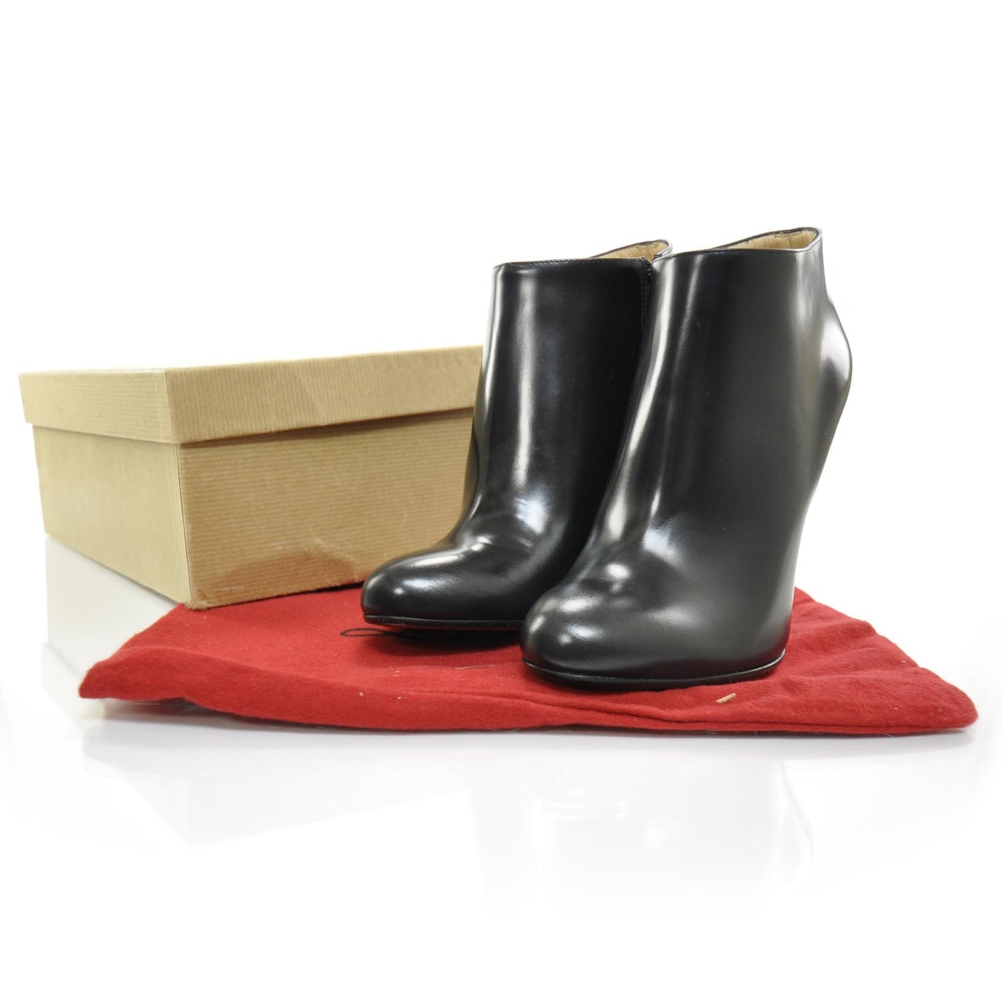 Leather Belle 100 Ankle Boots 37.5 Black