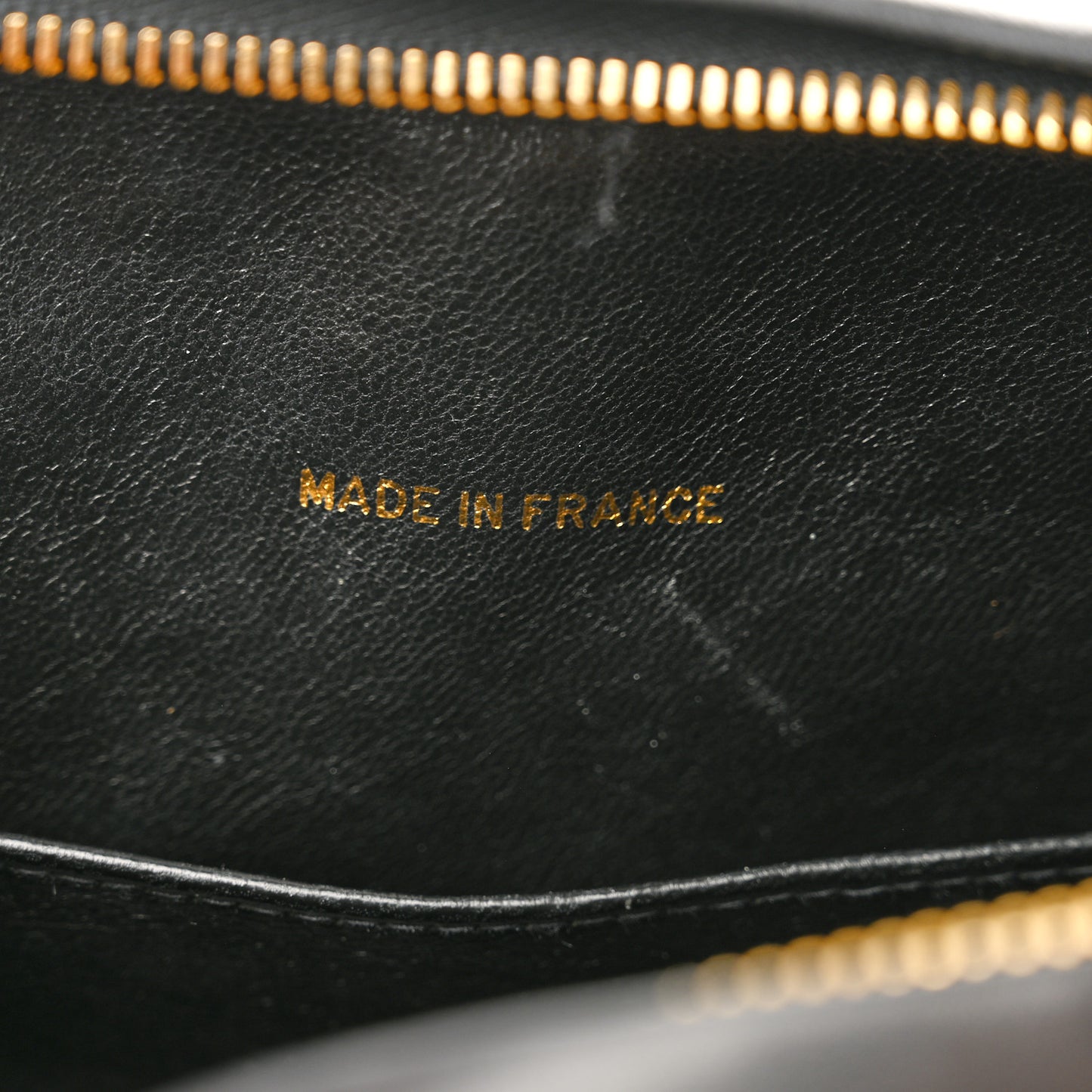 Lambskin Quilted Tassel Flap Camera Case Black
