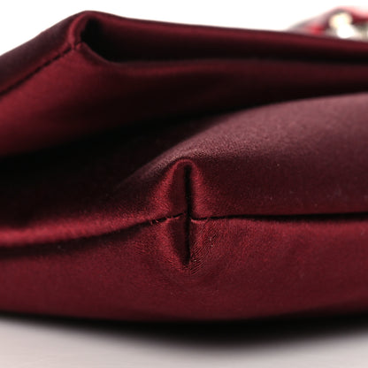 Jimmy Choo Satin Crystal Titania Clutch Red 9 of 10