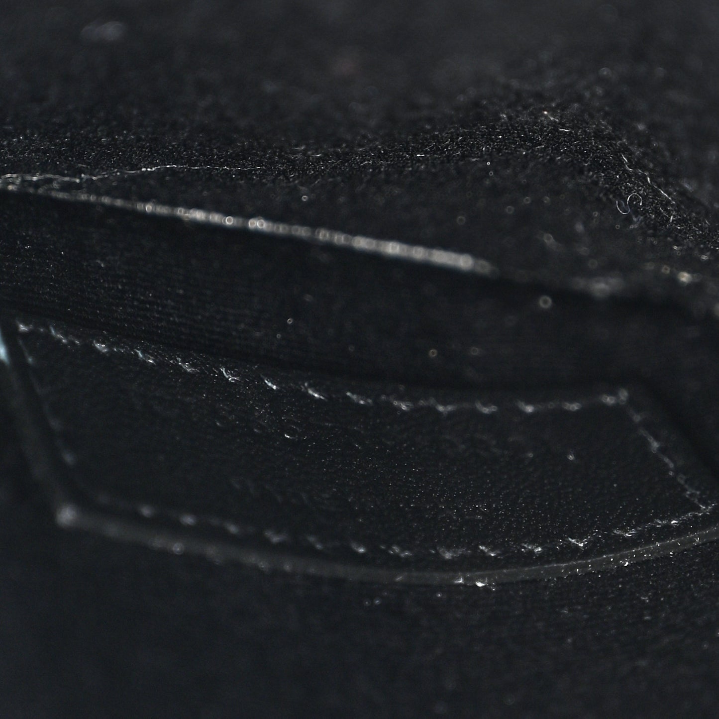 Calfskin Crocodile Embossed Uptown Monogram Pouch Black