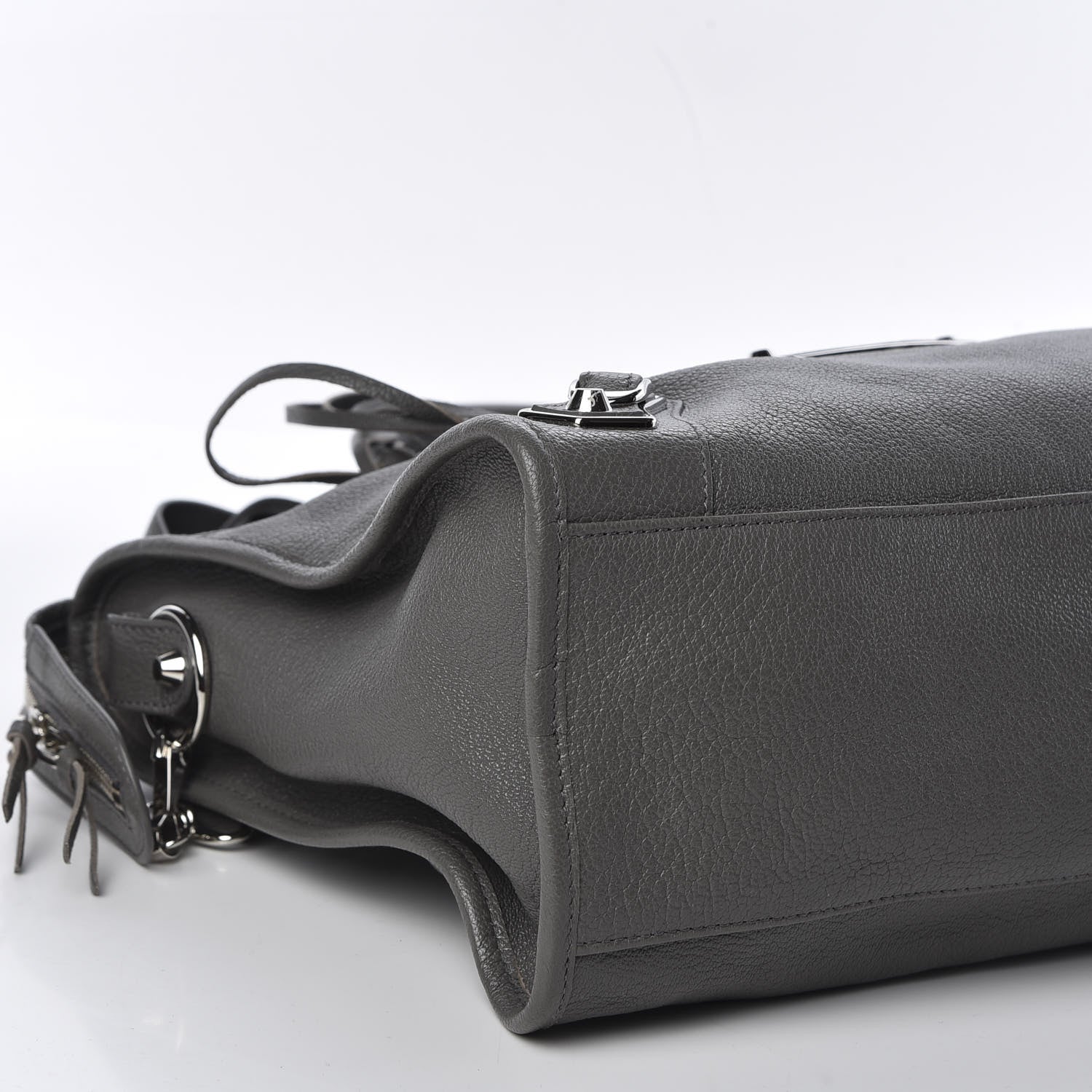 Balenciaga Chevre Silver Metallic Edge Hardware City Gris Acier 5 of 9