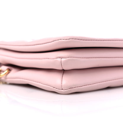 Louis Vuitton Lambskin Embossed Monogram Pochette Coussin Rose 7 of 9