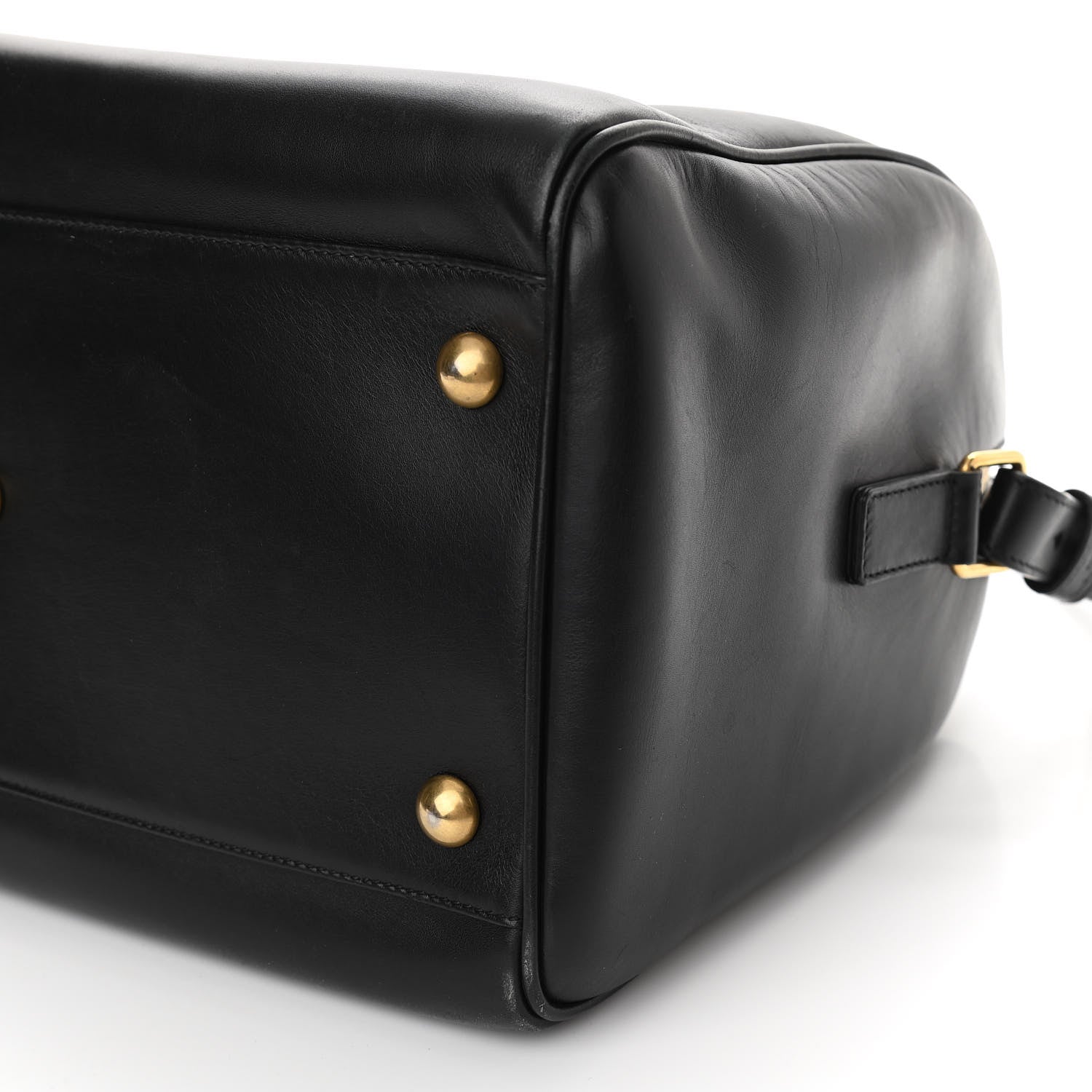 Saint Laurent Calfskin Classic Duffle 6 Black 10 of 10