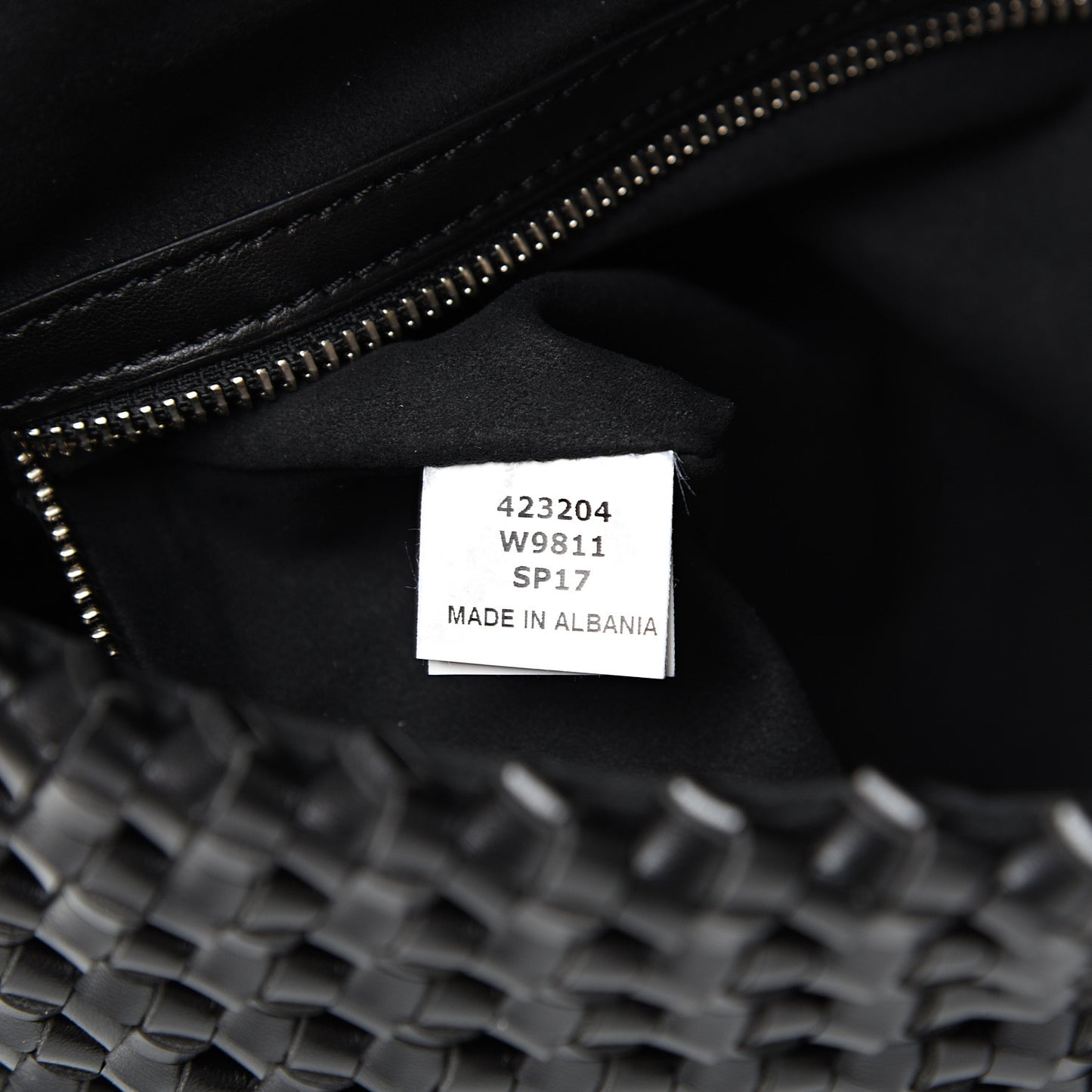 Eco Alter Nappa Weaved Becks Shoulder Bag Black