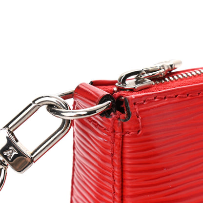 Louis Vuitton Epi Pochette Accessories NM Coquelicot 11 of 13