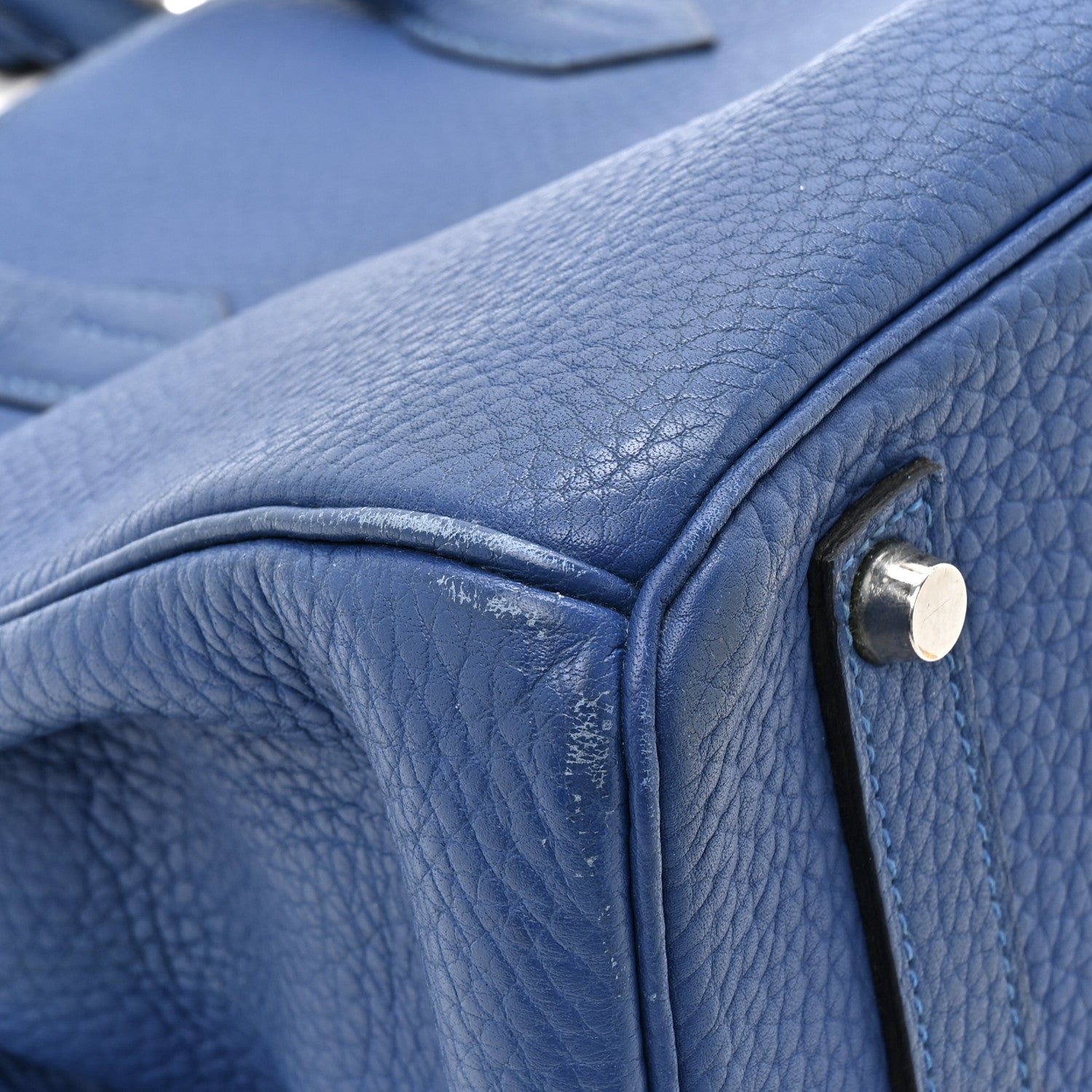 Hermes Togo Birkin 35 Bleu Thalassa 11 of 19