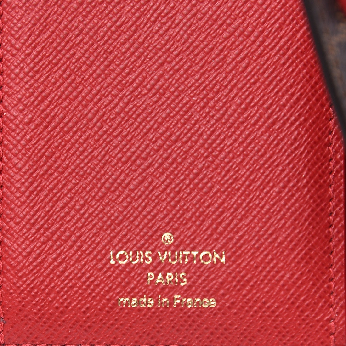 Damier Ebene Victorine Wallet Red