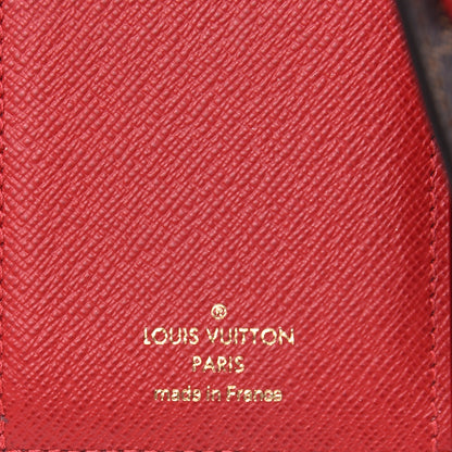 Louis Vuitton Damier Ebene Victorine Wallet Red 6 of 10