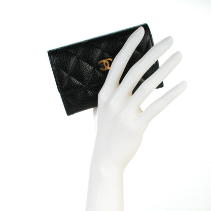 Chanel Caviar Quilted Flap Card Holder Black 2 of 8