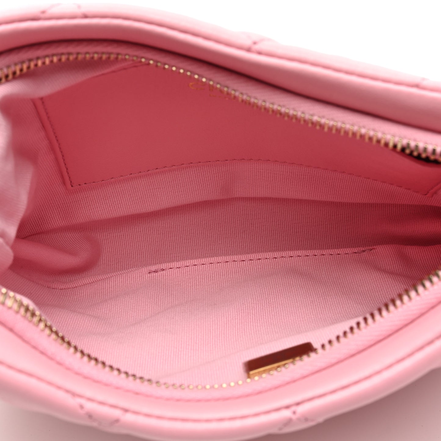 Lambskin Quilted CC Links Hobo Light Pink
