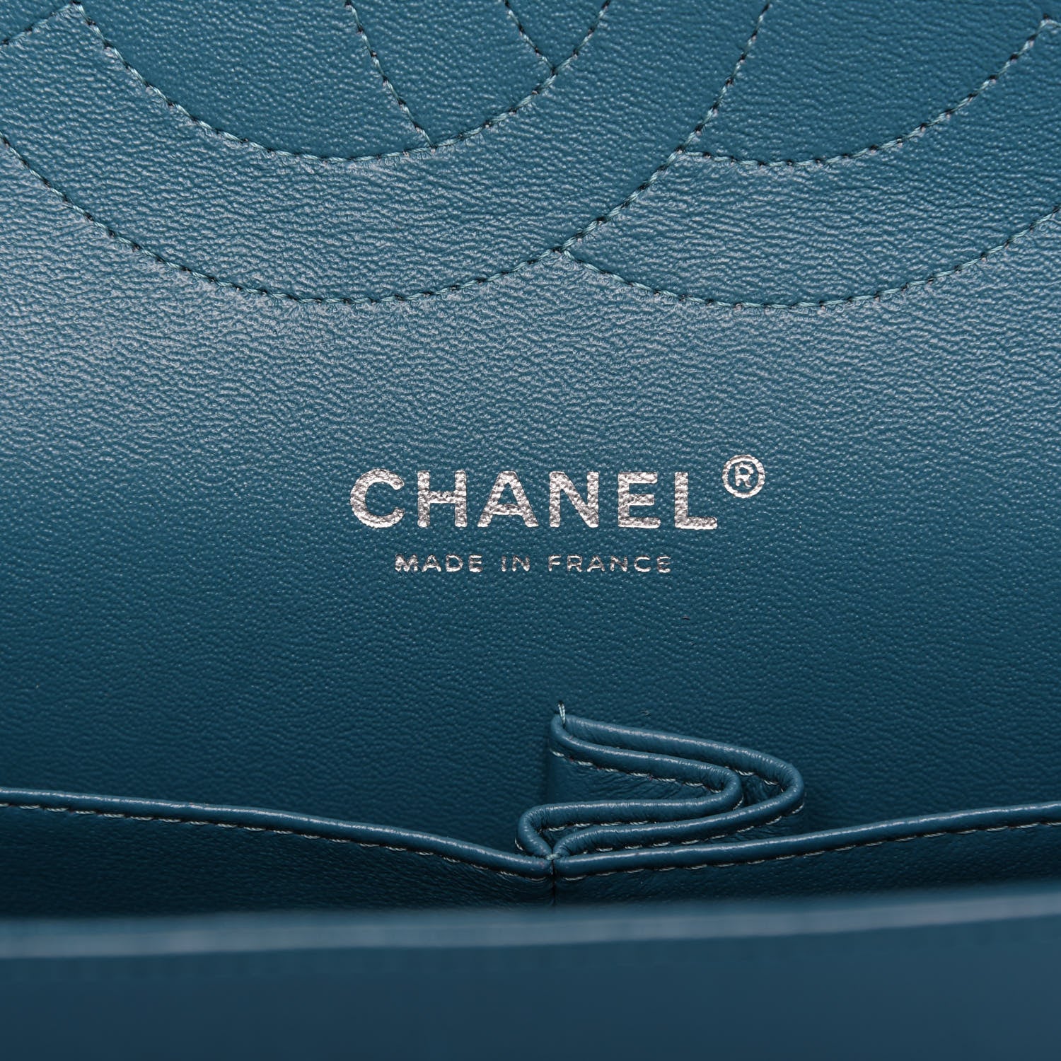 Chanel Lambskin Quilted Jumbo Double Flap Blue 9 of 12