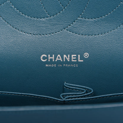 Chanel Lambskin Quilted Jumbo Double Flap Blue 9 of 12