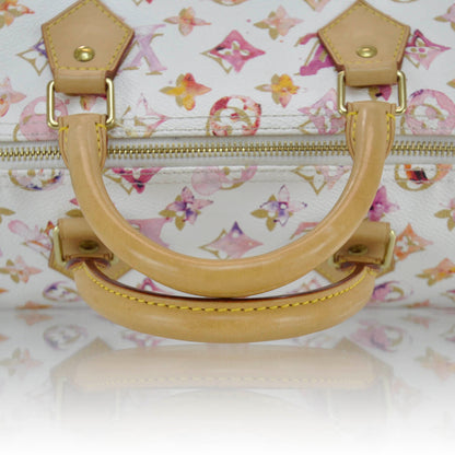 Louis Vuitton Watercolor Aquarelle Speedy 35 White 4 of 9