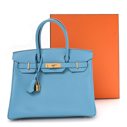 Hermes Epsom Birkin 30 Bleu Du Nord 11 of 11