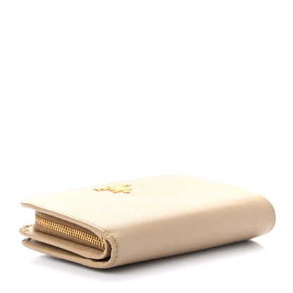Prada Saffiano Metal Compact Wallet Cammeo 4 of 7