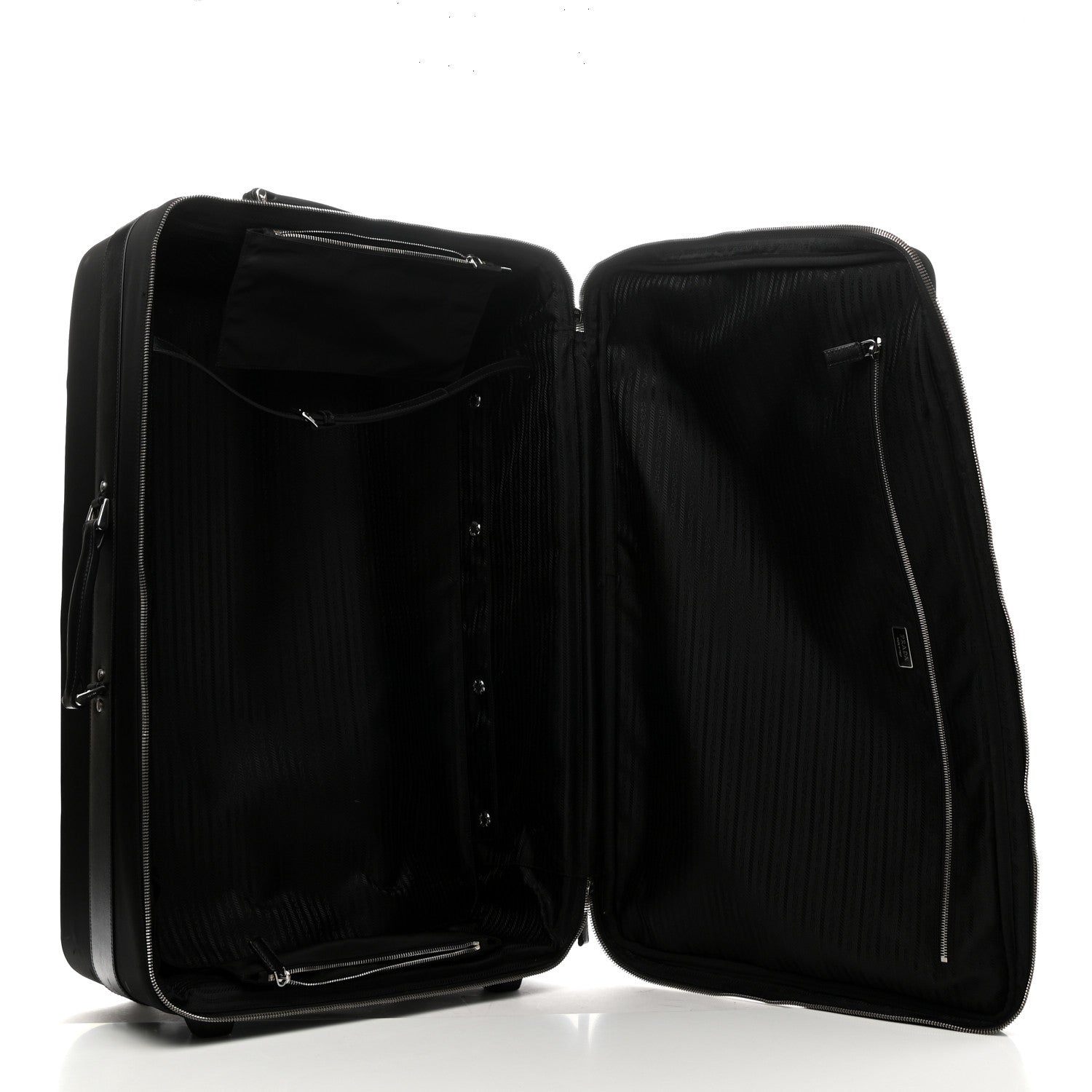 Prada Tessuto Nylon Saffiano Suitcase Black 4 of 13