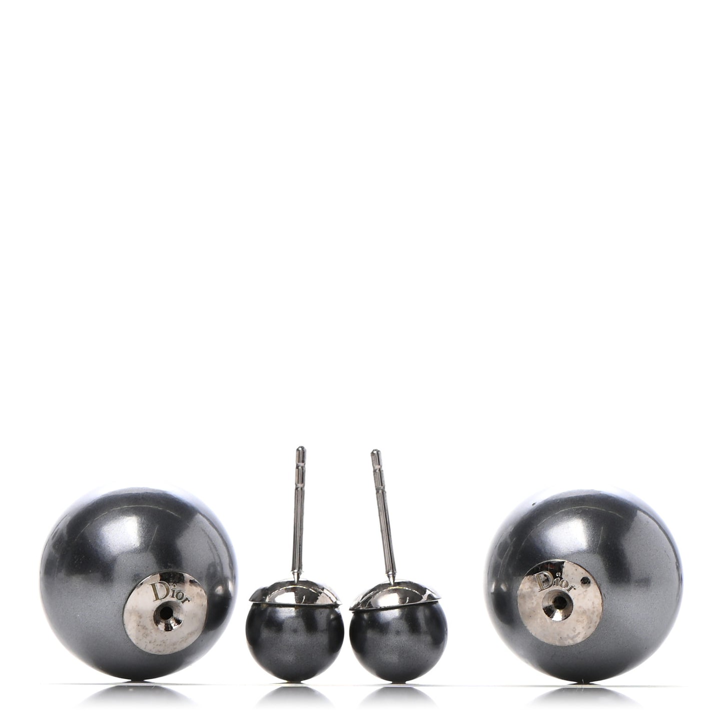 Mise En Dior Tribal Earrings Grey
