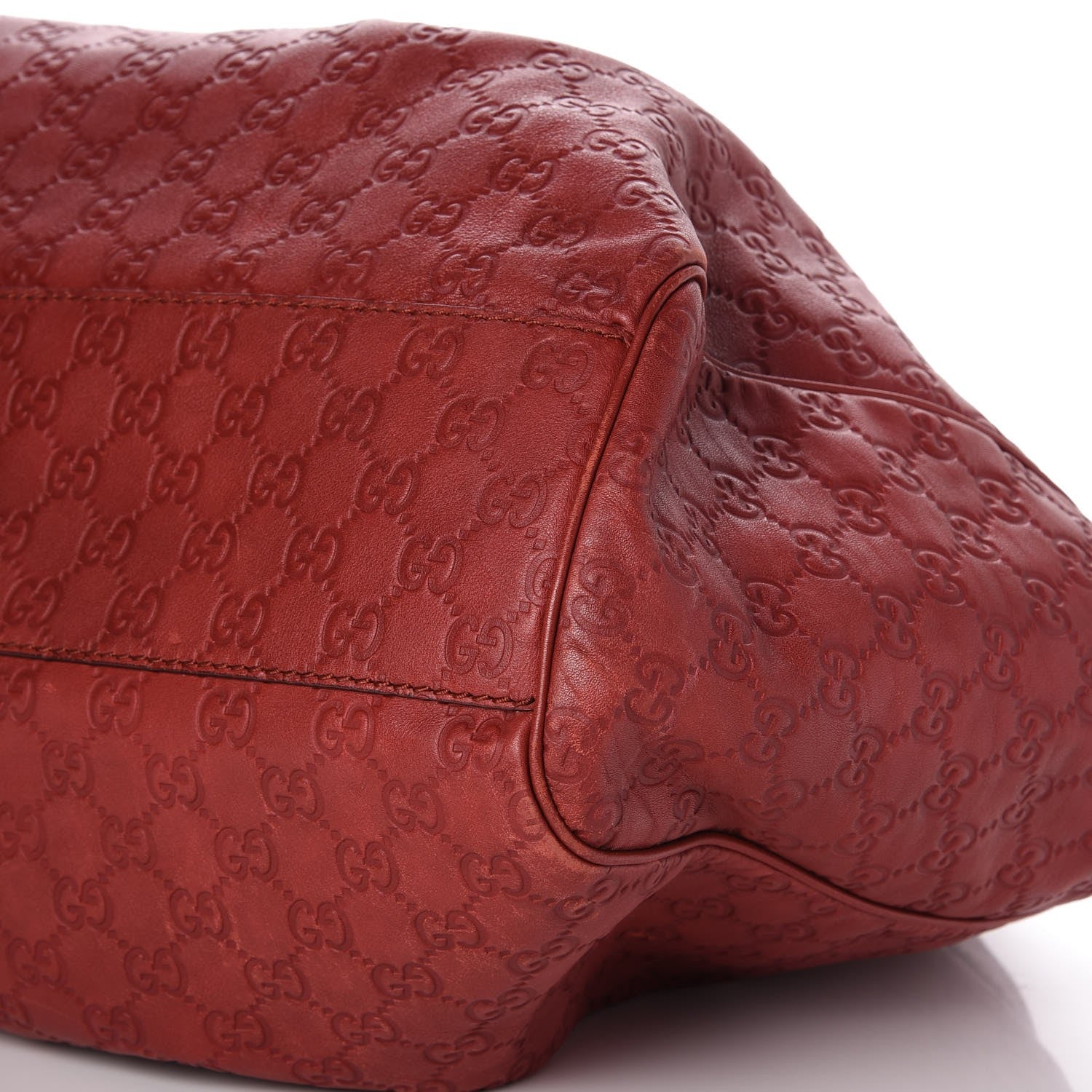 Gucci Guccissima Large Sukey Tote Red 9 of 9