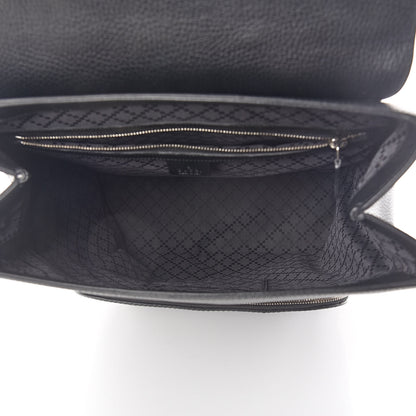 Gucci Pebbled Calfskin Chain Backpack Black 5 of 9