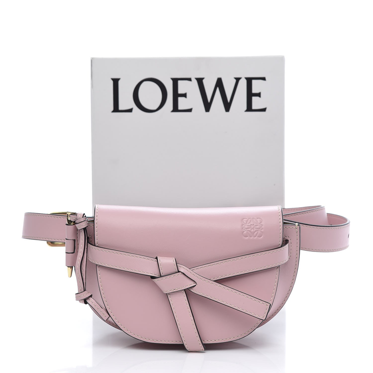 Loewe Calfskin Mini Gate Belt Bag Pastel Pink 12 of 12