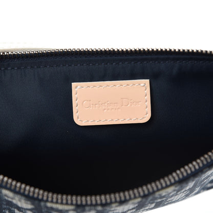 Christian Dior Monogram Mini Saddle Pochette Navy 6 of 11