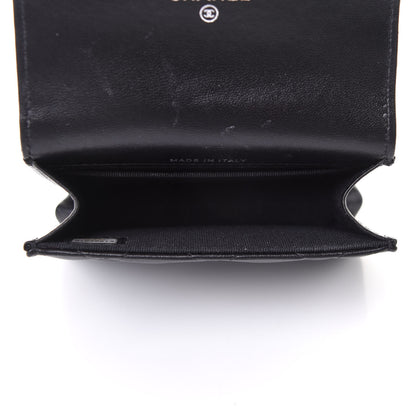 Chanel Lambskin Quilted CC Hook Card Holder So Black 5 of 12