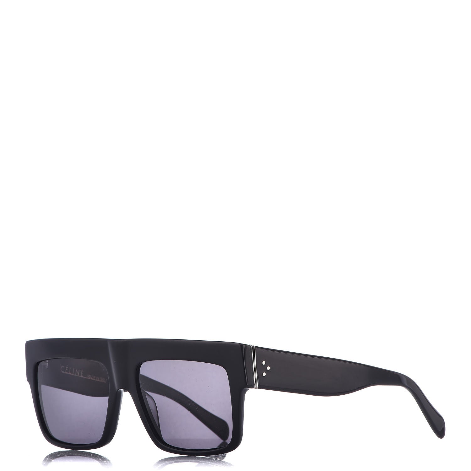 Celine Polarized ZZ Top Sunglasses CL 41756 Black 1 of 7