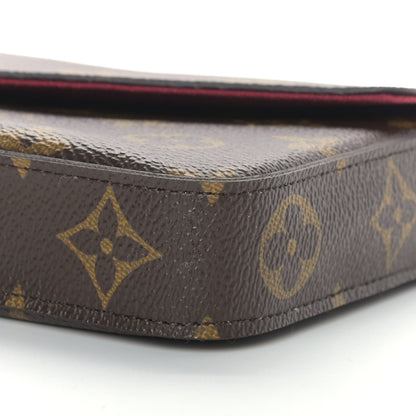 Louis Vuitton Monogram Pochette Felicie Chain Wallet Fuchsia 13 of 13