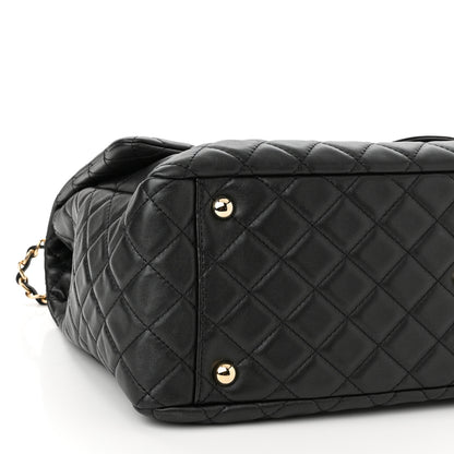 Chanel Calfskin Quilted XXL Travel Flap Bag Black 9 of 10