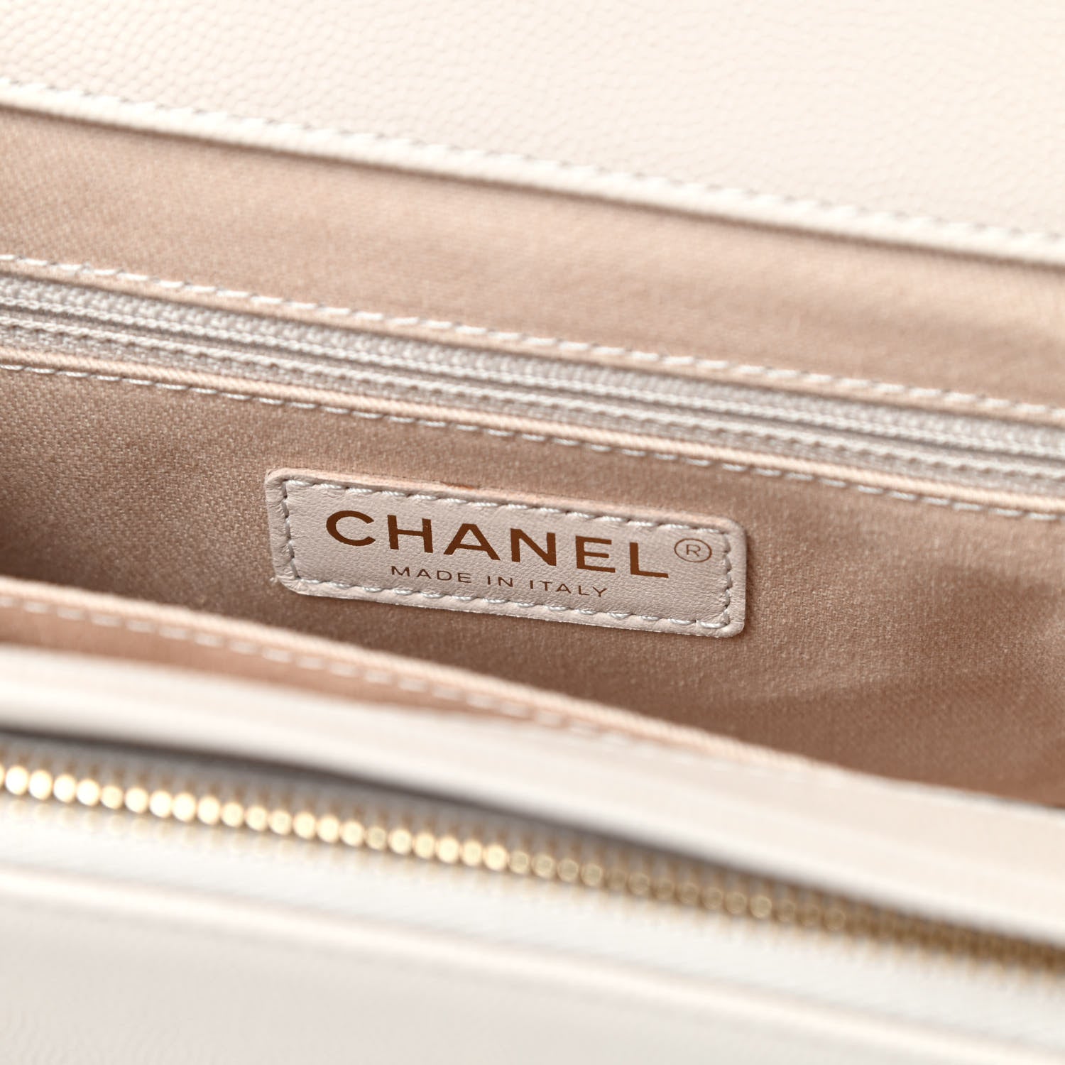 Chanel Caviar Quilted Medium Business Affinity Flap Light Beige 6 of 11