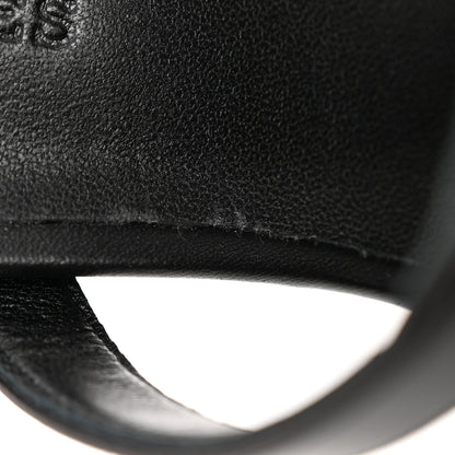 Hermes Calfskin Glamour 75 Sandals 36 Black 9 of 10